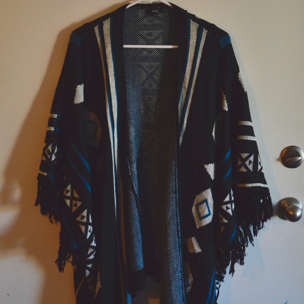 Heavy Knit Pancho